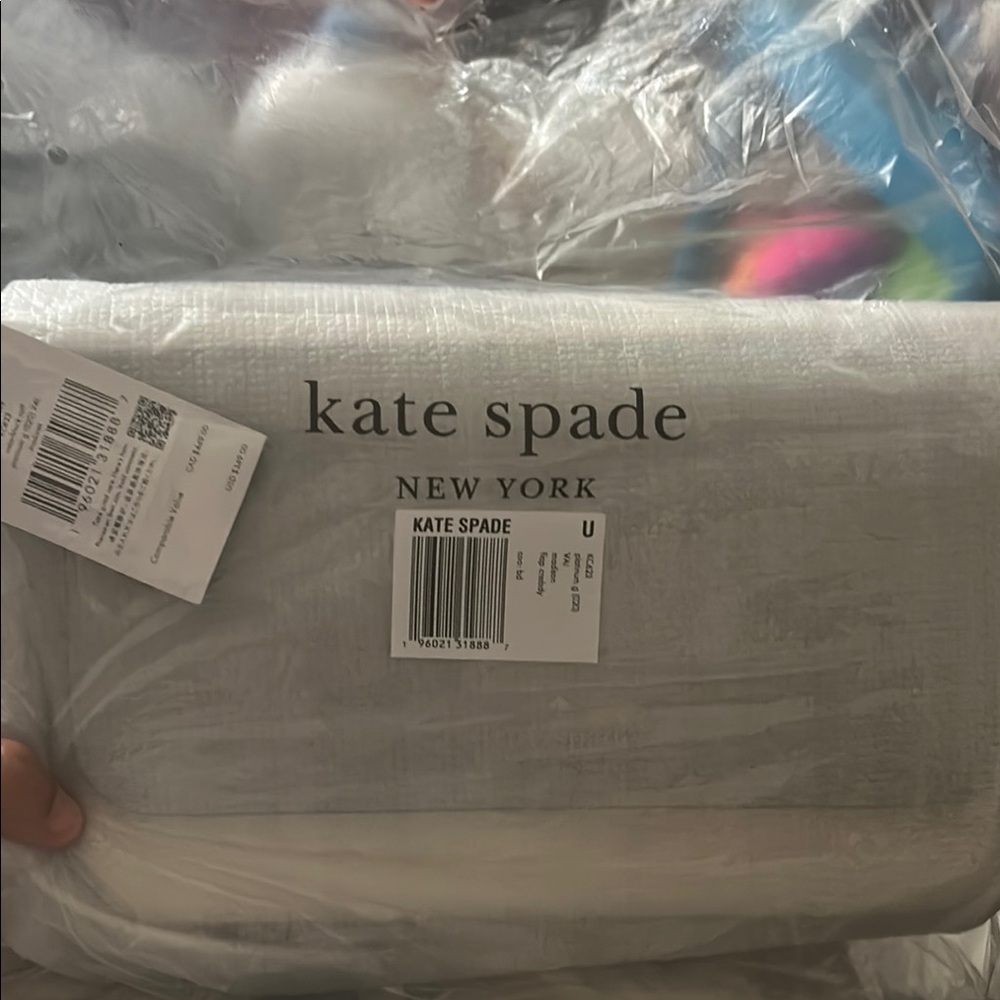 Kate Spade Metallic Silver Clutch